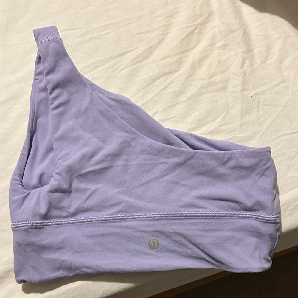 lululemon athletica One-Shoulder Sports Bra in Light Lavender - Picture 2 of 4